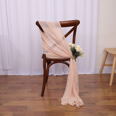 Cerceve pentru scaune albe 10 pachete 17x250 cm Scaun de nunta cu culoar lung Decoratiuni laterale din spate Tesatura transparenta din tul de biserica Draperii pentru scaune la vrac