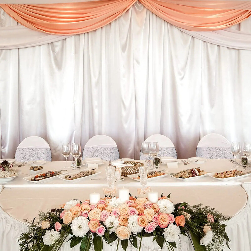 10db flitteres szék csípőpánt Spandex csillogó székszalag nyakkendő kerek csattal parti bankett rendezvények esküvői dekorációjához