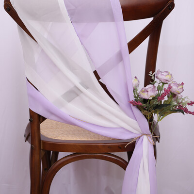 10 vnt. šifono kėdžių varčios Vestuvių kėdžių dekoravimui 16x275 cm ilgio Vestuvių koridorių dekoravimui Vakarėlis Banketas Renginys Kūdikių dušas