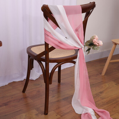 10 vnt. šifono kėdžių varčios Vestuvių kėdžių dekoravimui 16x275 cm ilgio Vestuvių koridorių dekoravimui Vakarėlis Banketas Renginys Kūdikių dušas
