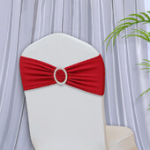 Scaun din Spandex Cerceve de flori pentru spate Banda elastica Curea Nod Arc cu Catarama Glisor pentru nunta Banchet Decorare petrecere