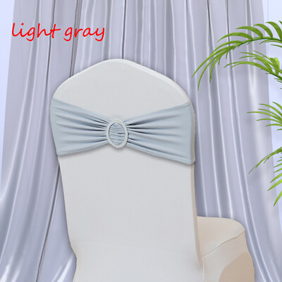 Scaun din Spandex Cerceve de flori pentru spate Banda elastica Curea Nod Arc cu Catarama Glisor pentru nunta Banchet Decorare petrecere