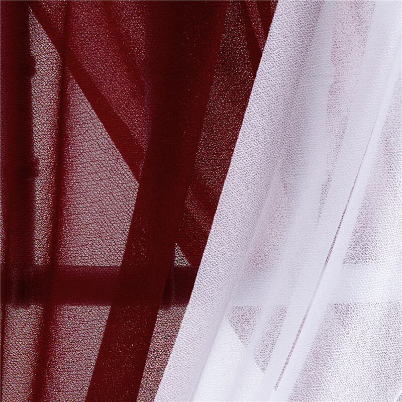 20PCS Scaun Tifon în aer liber Biserică Cerceve de nuntă Decor înfășurat cu panglică șifon Anti-rid flexibilitate Petrecere burlac