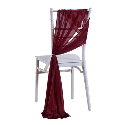 10 bucăți 17x250 cm caneluri pentru scaune din șifon ruginit 5 set huse pentru scaune de nuntă cu panglică decorare pentru scaune pentru petrecerea de nuntă