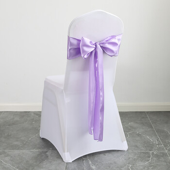 10PCS 17x275cm Sage Green Satin Chairs Ленти Покривало за стол Панделки за сватбен банкет Party Baby Shower Event Decorations