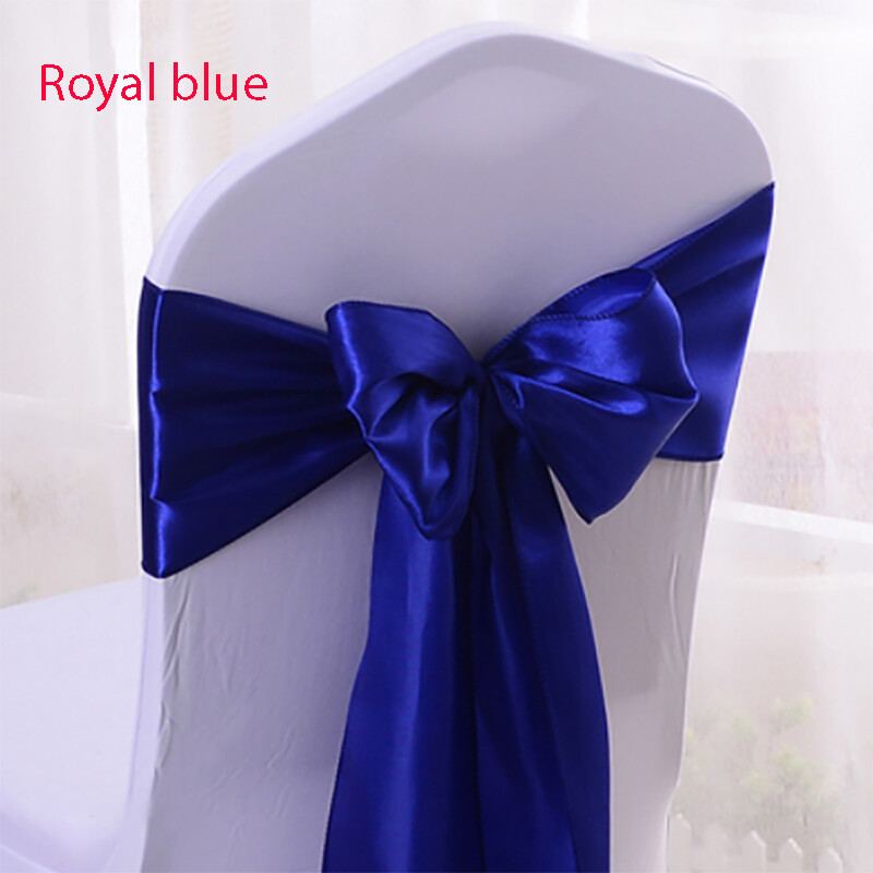 10 buc. Scaun din satin din aur trandafir cu fundă pentru scaun de nuntă, panglică, cravate fluturi pentru petrecere, eveniment, hotel, banchet, decorare