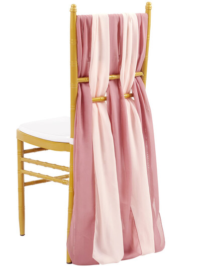 2 db sifon székszárny szett Esküvői székdísz 30x300cm csomós szalagok esküvői partikhoz bankett rendezvényekhez babazuhany dekorok