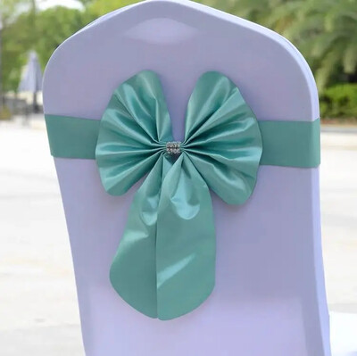 Rožinė/auksinė/sidabrinė didmeninė prekyba 1 vnt. elastinė peteliškė, paruošta kėdžių juosta, skirta vestuvių vakarėliui, viešbučio banketo renginio dekoracija