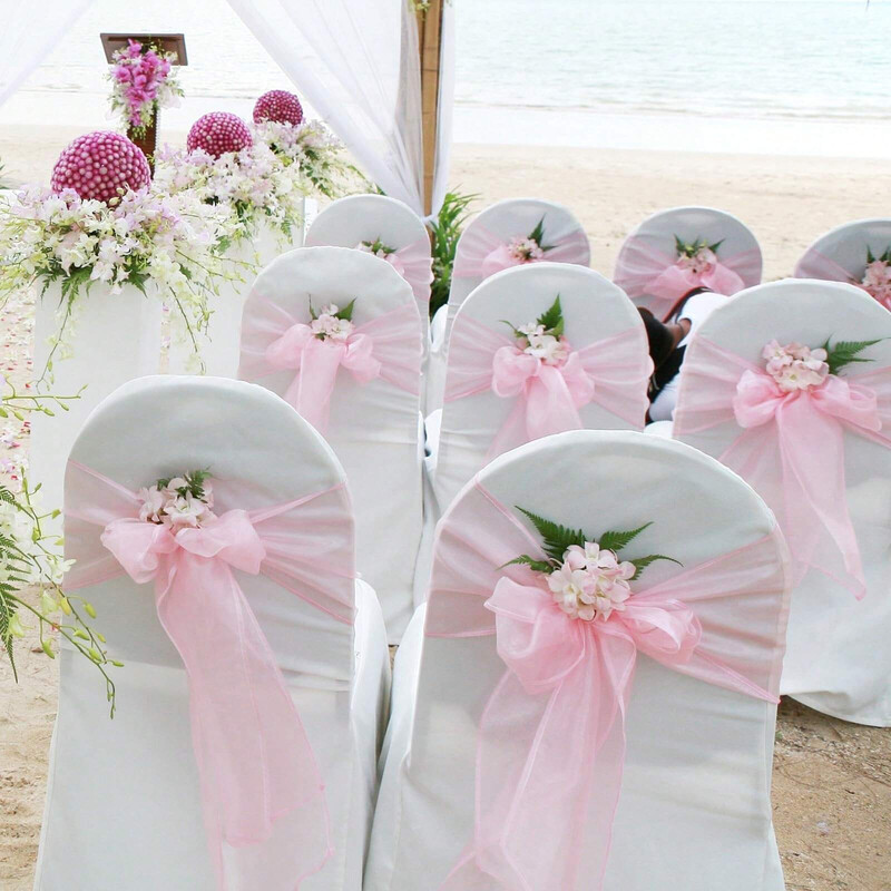 10 vnt organza kėdžių varčios mazgų juostos kėdžių lankeliai vestuvių vakarėliui banketui renginiui šalies vestuvių kėdės dekoravimui