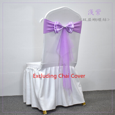 10 buc. Cerceve pentru scaune din spandex cu tifon, bandă de lycra pentru nuntă, funde pentru scaune elastice, pentru petreceri, articole de decorare a evenimentelor.