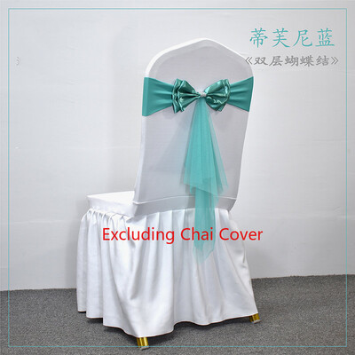 10 buc. Cerceve pentru scaune din spandex cu tifon, bandă de lycra pentru nuntă, funde pentru scaune elastice, pentru petreceri, articole de decorare a evenimentelor.