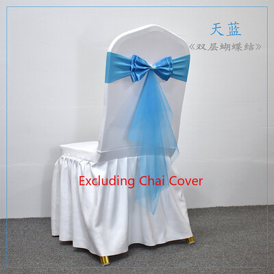 10 buc. Cerceve pentru scaune din spandex cu tifon, bandă de lycra pentru nuntă, funde pentru scaune elastice, pentru petreceri, articole de decorare a evenimentelor.