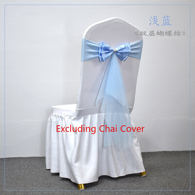 10 buc. Cerceve pentru scaune din spandex cu tifon, bandă de lycra pentru nuntă, funde pentru scaune elastice, pentru petreceri, articole de decorare a evenimentelor.