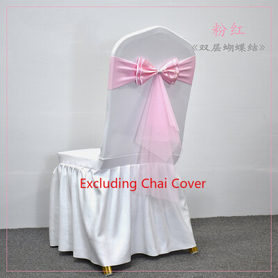 10 buc. Cerceve pentru scaune din spandex cu tifon, bandă de lycra pentru nuntă, funde pentru scaune elastice, pentru petreceri, articole de decorare a evenimentelor.