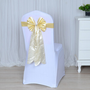12 színű esküvői szék csomók dekoráció nagykereskedés PU szék Szár hosszú farkú pillangó csokornyakkendő kész szalag spandex szalag