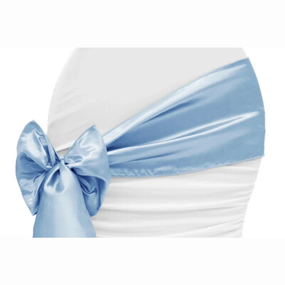 10 buc/lot cerceve pentru scaun din satin cu fundă pentru scaun de nuntă cu nod panglică cravate pentru petrecere, eveniment, hotel, banchet, decorațiuni pentru scaune de zi de naștere