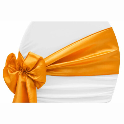 10 buc/lot cerceve pentru scaun din satin cu fundă pentru scaun de nuntă cu nod panglică cravate pentru petrecere, eveniment, hotel, banchet, decorațiuni pentru scaune de zi de naștere
