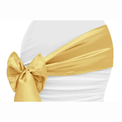 10 buc/lot cerceve pentru scaun din satin cu fundă pentru scaun de nuntă cu nod panglică cravate pentru petrecere, eveniment, hotel, banchet, decorațiuni pentru scaune de zi de naștere