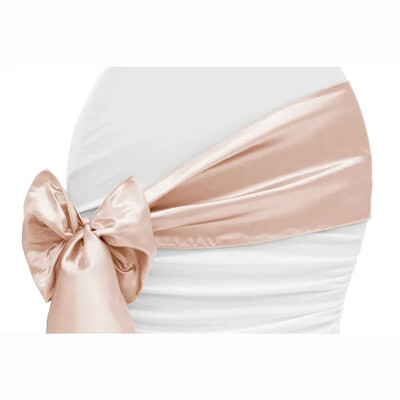 10 buc/lot cerceve pentru scaun din satin cu fundă pentru scaun de nuntă cu nod panglică cravate pentru petrecere, eveniment, hotel, banchet, decorațiuni pentru scaune de zi de naștere