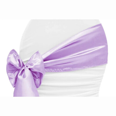 10 buc/lot cerceve pentru scaun din satin cu fundă pentru scaun de nuntă cu nod panglică cravate pentru petrecere, eveniment, hotel, banchet, decorațiuni pentru scaune de zi de naștere