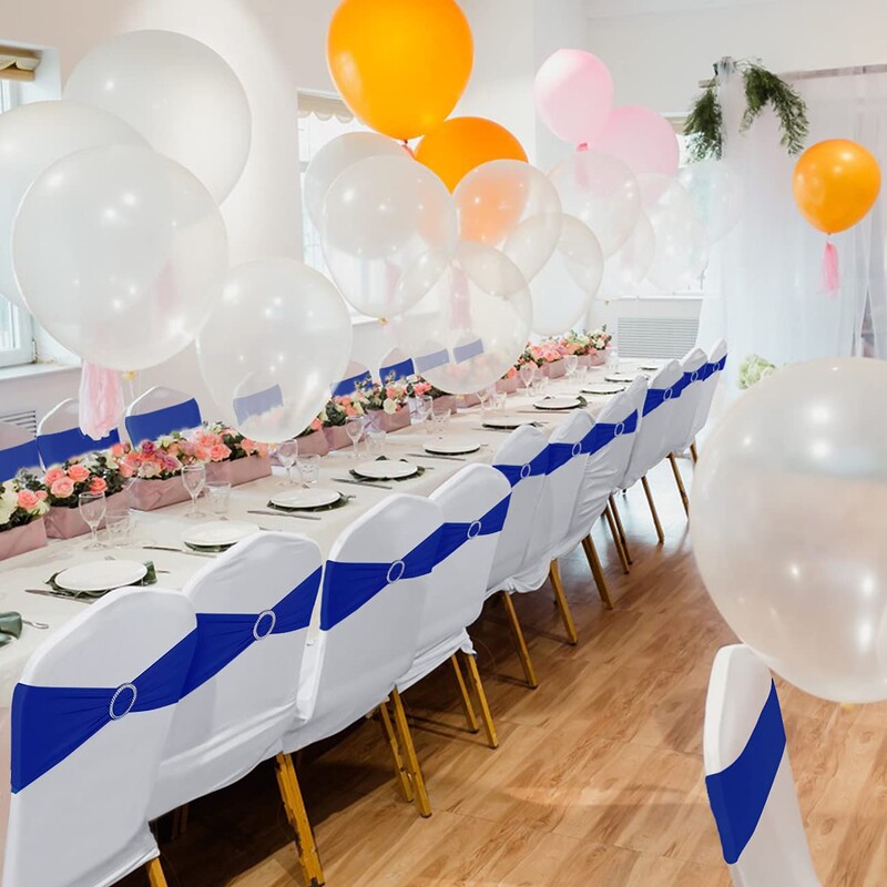 20 de bucăți de canape pentru scaune funde spandex pentru acoperire pentru scaun, cu glisor cu cataramă, cravate elastice universale pentru scaun pentru decorarea banchetelor, petrecerii de nuntă