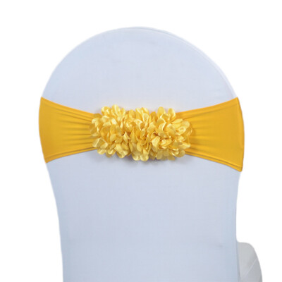 2024 Hot Saling 10db Virágszalag Szatén Szék íjparti rendezvény Hotelbankett Lakberendezés esküvői szék csomó rózsaszín/királykék