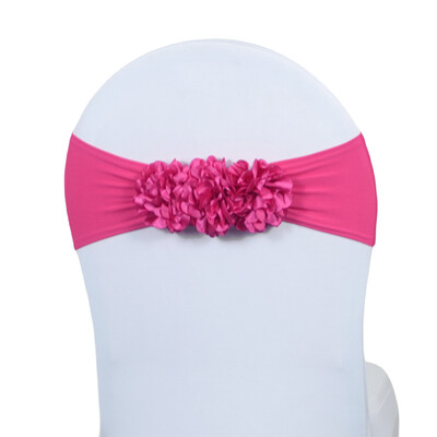 2024 Hot Saling 10db Virágszalag Szatén Szék íjparti rendezvény Hotelbankett Lakberendezés esküvői szék csomó rózsaszín/királykék