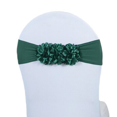 2024 Hot Saling 10db Virágszalag Szatén Szék íjparti rendezvény Hotelbankett Lakberendezés esküvői szék csomó rózsaszín/királykék