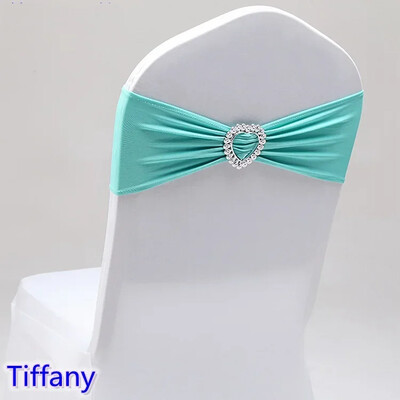 Székpánt Spandex csokornyakkendő Stretch Band Esküvői dekoráció Születésnapi Party Vacsora Hotel Bankett Luxus Ünnep Ünnep