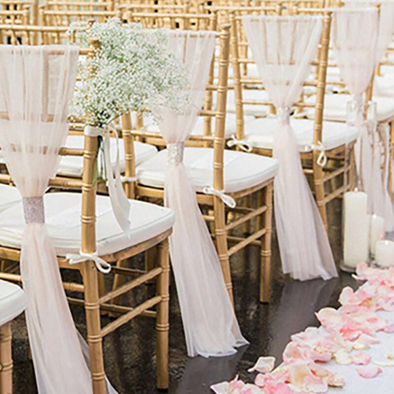 2 bucăți 20x240 cm șifon canape pentru scaun de nuntă decorațiuni pentru nuntă pentru acasă banchet eveniment petrecere baby shower
