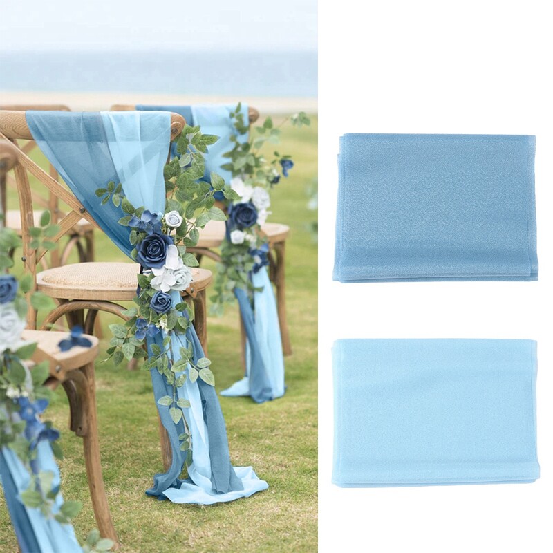 2 bucăți 20x240 cm șifon canape pentru scaun de nuntă decorațiuni pentru nuntă pentru acasă banchet eveniment petrecere baby shower