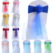 10 bucăți de decorare pentru scaune de nuntă, fundă elastică, caneluri pentru scaun, benzi de acoperire pentru petrecere de nuntă, hotel, banchet, eveniment, decor