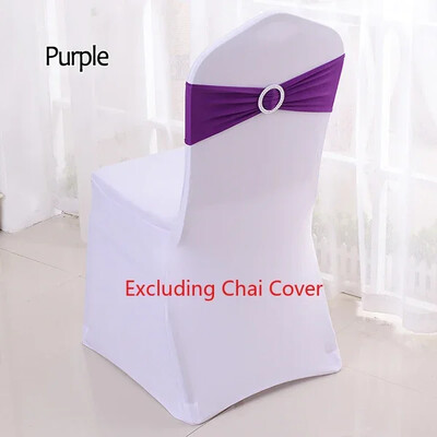 Husă pentru scaun de nuntă pentru hotel, cu flori decorative, cu fundă, curea pentru spate, husă pentru scaun, husă pentru spate, paiete duble, 10 buc.