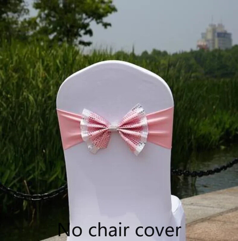 Husă pentru scaun de nuntă pentru hotel, cu flori decorative, cu fundă, curea pentru spate, husă pentru scaun, husă pentru spate, paiete duble, 10 buc.