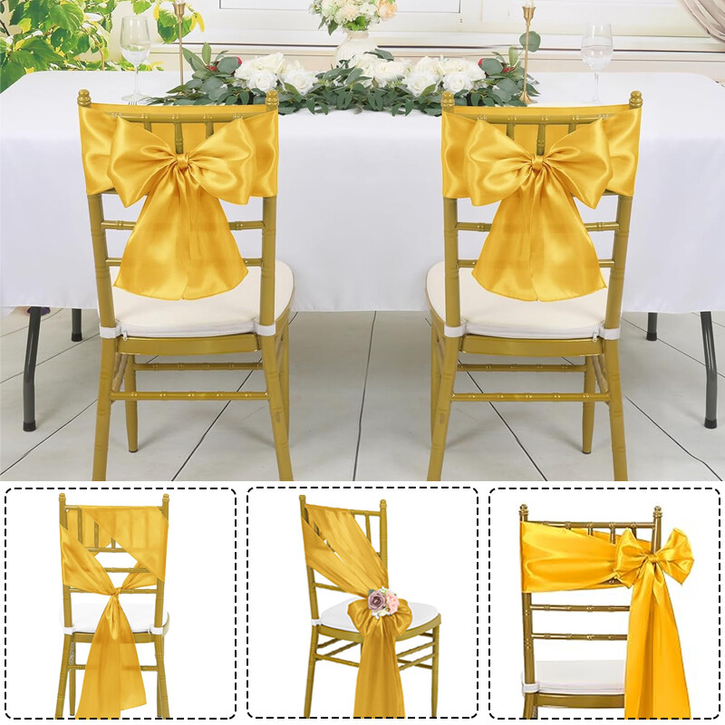 Värviline satiinist vöörihm pulmatooli kaunistus lint liblikas lipsupael jõuludeks sünnipäevaks siseruumides peoõhtuteks