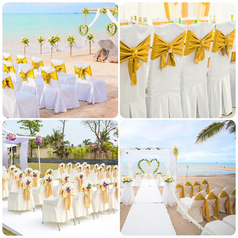 Värviline satiinist vöörihm pulmatooli kaunistus lint liblikas lipsupael jõuludeks sünnipäevaks siseruumides peoõhtuteks