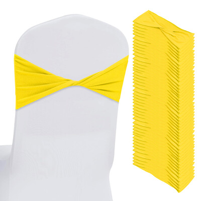 25 vnt. elastingo elastano kėdžių juostos, plaunamos lankai, kėdžių juostelės, daugiafunkciniai kėdžių kaklaraiščiai, skirti vestuvių vakarėliui, ceremonijai, gimtadieniui