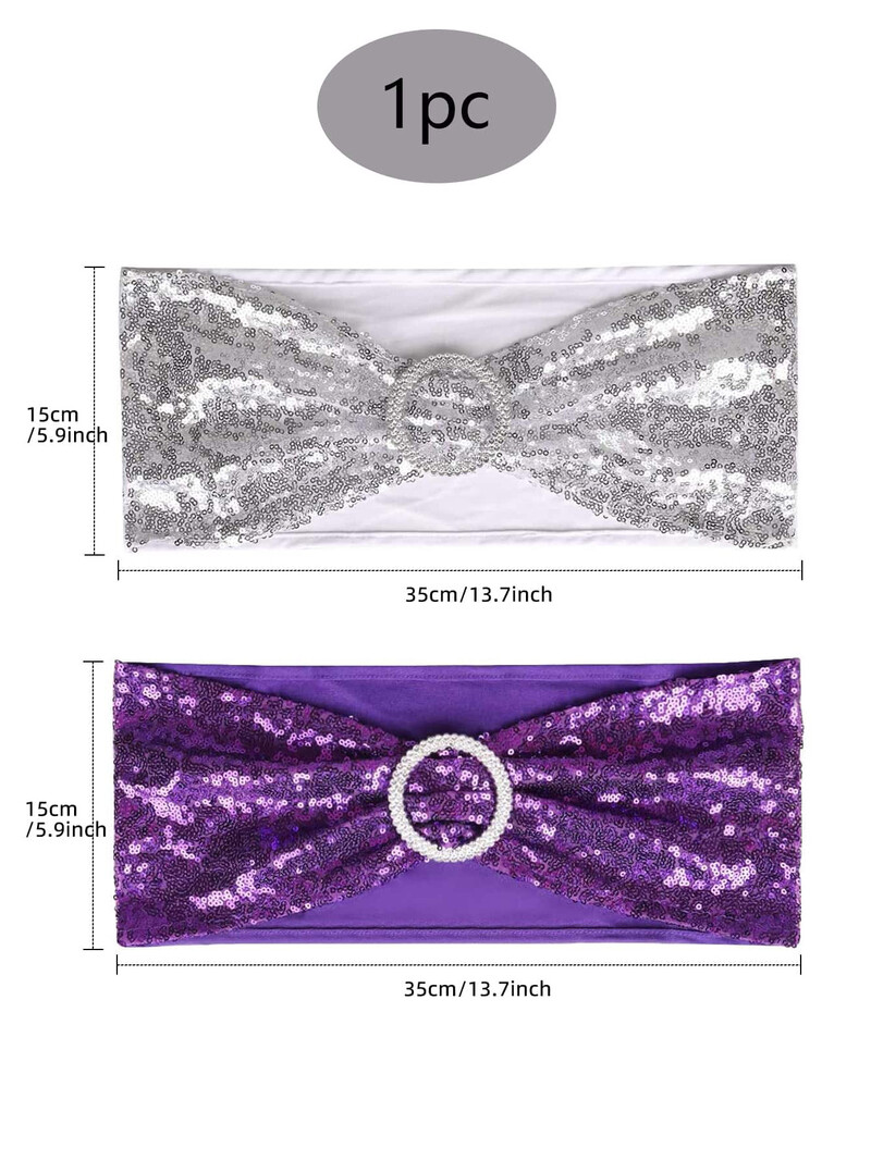 1 vnt- Butterfly blizgučiai kėdės atlošo gėlė