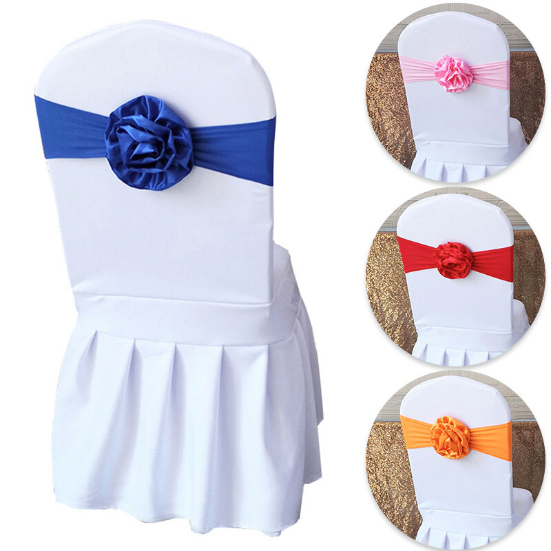 1 vnt. kėdės varčios gėlių lanko mazgo užvalkalas, elastinis diržas, skirtas banketui, vestuvių vakarėliui, vakarienės dekoravimui