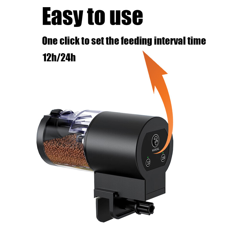Automaatne kalasöötur akvaariumi jaoks, 100 ml mahutavusega automaatsed kalasöötjad, mida on lihtne akuga seadistada