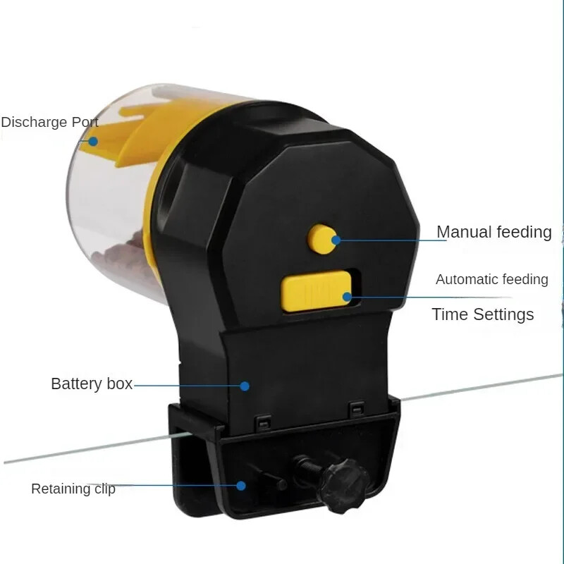 Hrănitor automat pentru rezervoare de pești, sincronizare inteligentă, hrănitor automat pentru acvariu, hrănitor pentru pești aurii, acvariu de mare capacitate
