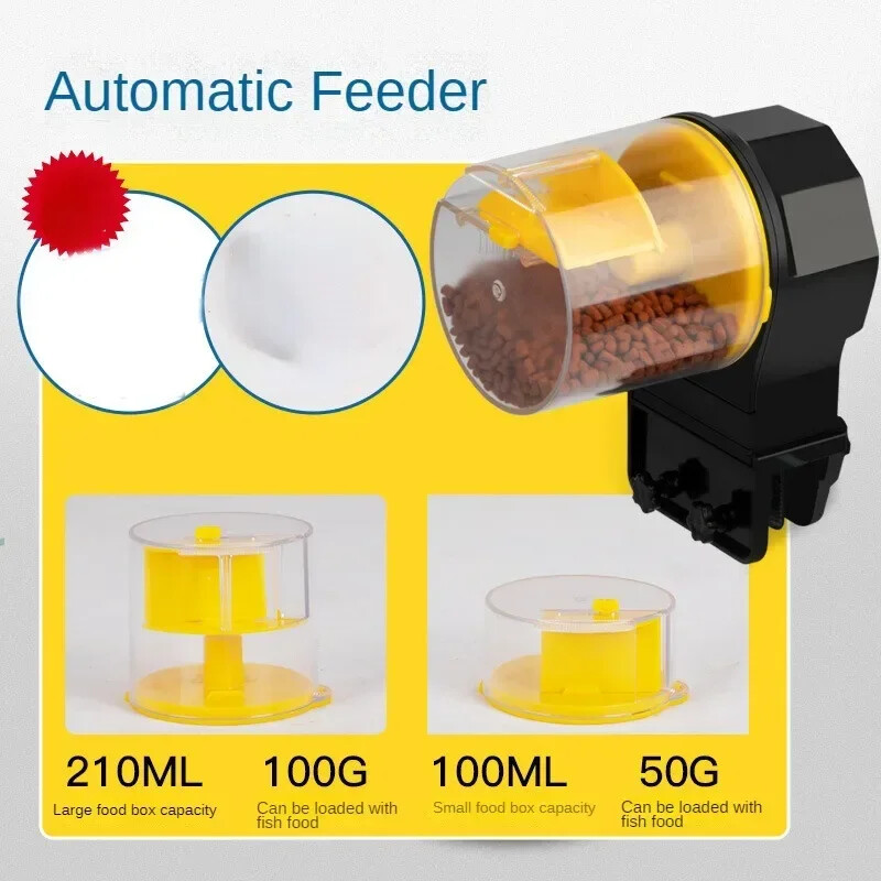 Hrănitor automat pentru rezervoare de pești, sincronizare inteligentă, hrănitor automat pentru acvariu, hrănitor pentru pești aurii, acvariu de mare capacitate