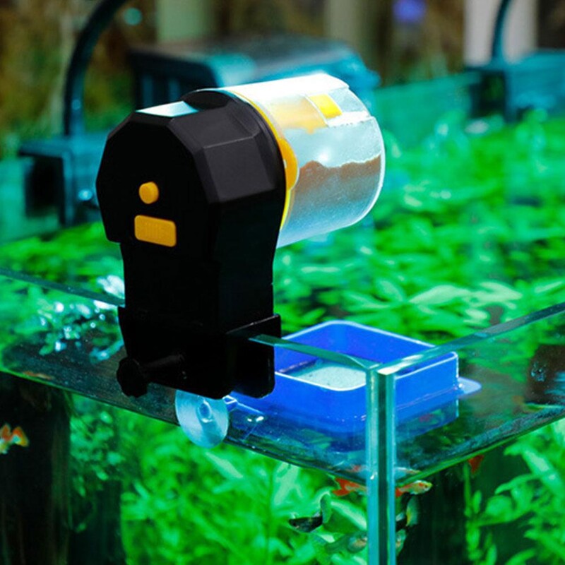 NOU Hrănitor automat pentru acvariu, 12 ore/24 de ore, sincronizare inteligentă, hrănitor pentru pești de acvariu de mare capacitate