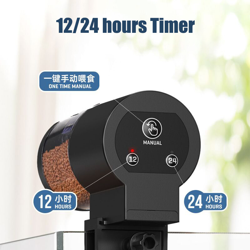 Hrănitor pentru acvariu automat, sincronizare inteligentă 100 ml, hrănitor automat pentru acvariu, hrănitor pentru acvariu de mare capacitate