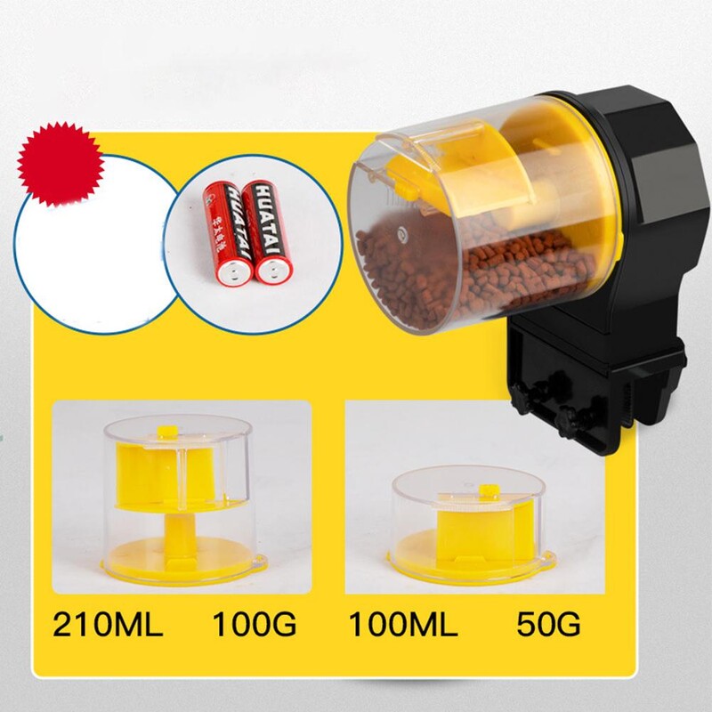 Hrănitor automat pentru rezervoare de pește 12 ore/24 de ore Cronometrare inteligentă Hrănitor pentru rezervoare de pești de acvariu de mare capacitate