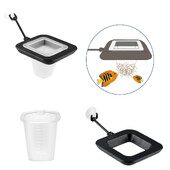 Hrănitor pentru rezervor de pește, cană cu vierme roșu, pâlnie, hrănitor pentru pahare, inel de hrănire pentru pești cu ventuză, accesorii pentru plantare pentru acvariu