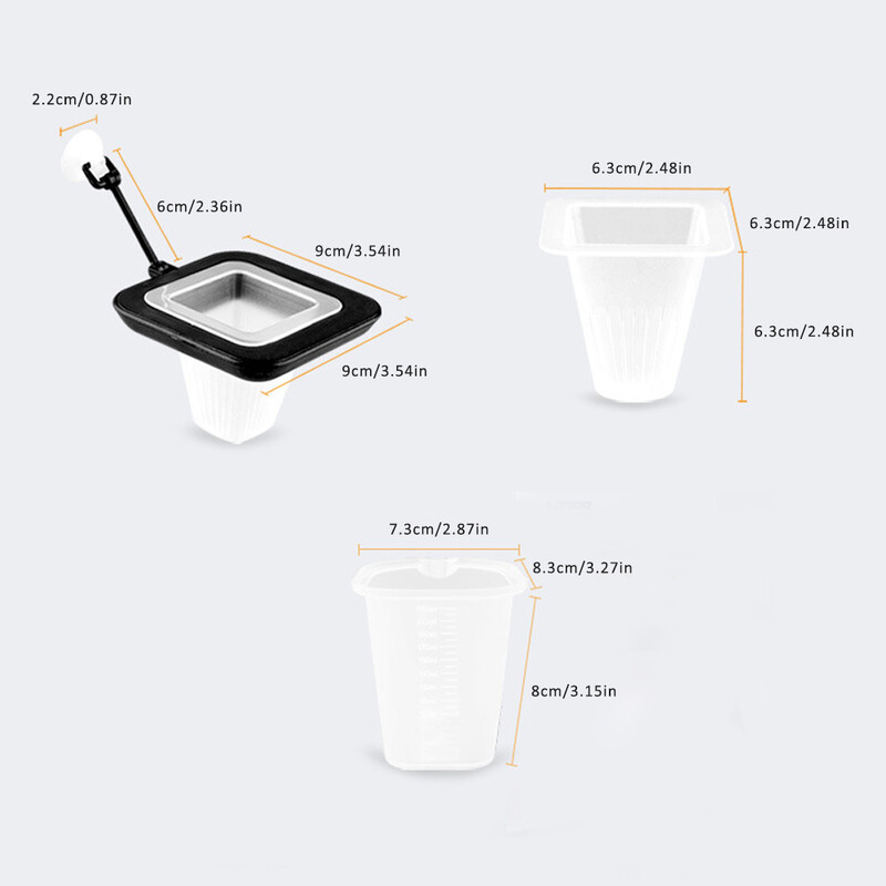 Hrănitor pentru rezervor de pește, cană cu vierme roșu, pâlnie, hrănitor pentru pahare, inel de hrănire pentru pești cu ventuză, accesorii pentru plantare pentru acvariu