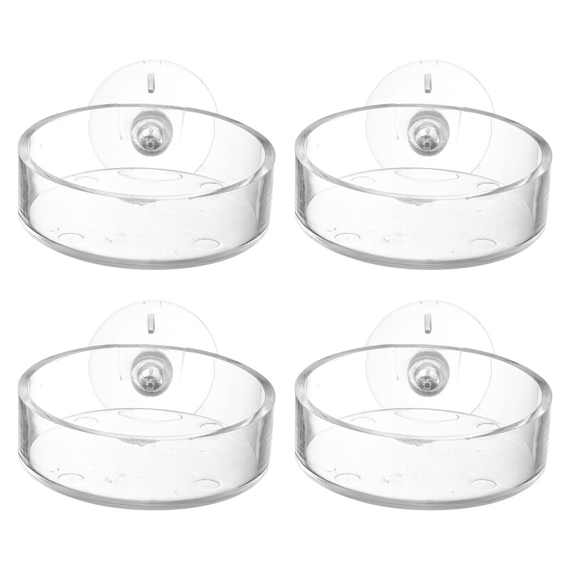 4 buc. Bol pentru hrănire aerian Tavă pentru rezervor de pește Hrănitor pentru acasă Rezervoare pentru acvariu Hrană acril Betta