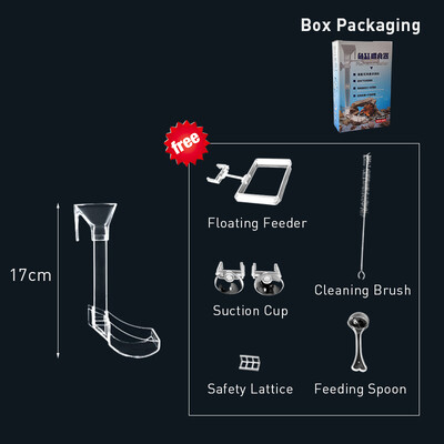 Set tub de alimentare transparent pentru acvariu Hrănitor pentru acvariu Hrănitor pentru pești Hrănitor pentru creveți Hrănitor pentru acvariu Accesorii pentru hrănire Instrumente