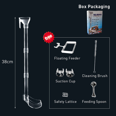 Set tub de alimentare transparent pentru acvariu Hrănitor pentru acvariu Hrănitor pentru pești Hrănitor pentru creveți Hrănitor pentru acvariu Accesorii pentru hrănire Instrumente